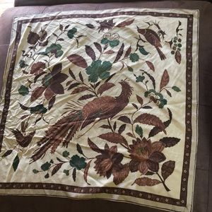 Vintage Bird 100% Silk Scarf